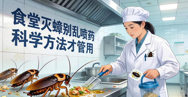 食堂灭蟑螂别乱喷药 科学方法才管用