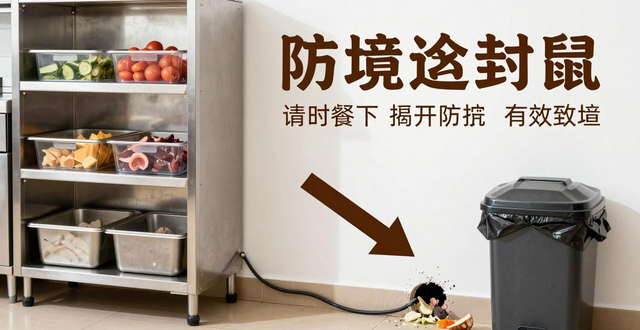 餐厅灭老鼠别只靠药和猫！系统防治才管用