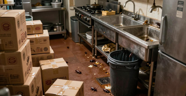 餐厅灭蟑螂实战：后厨收货不拆箱，蟑螂跟着货进来